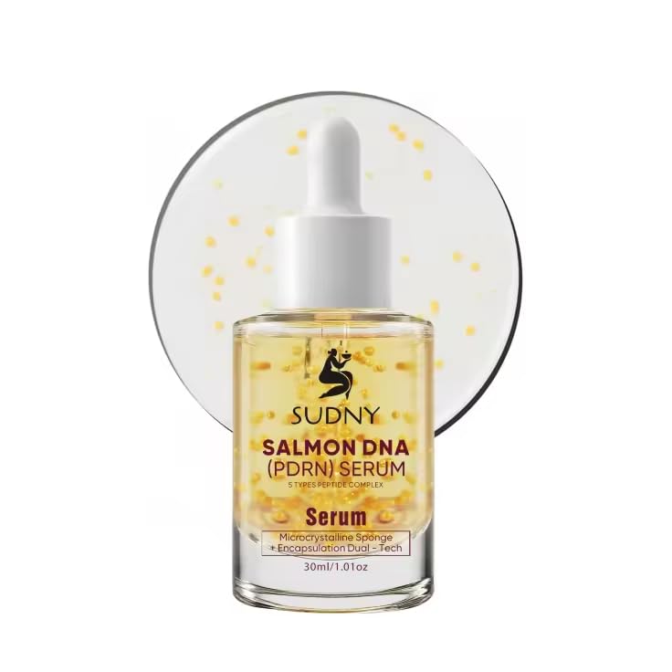 SUDNY Salmon DNA PDRN Face Serums - Glow Serum with Niacinamide, Hyaluronic Acid, Collagen, Vitamin C & Peptides - Hydrating, Brightening & Firming Serum for Radiant, Smooth & Balanced Skin